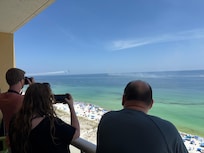Perfect location… Blues flew directly in front of us!!