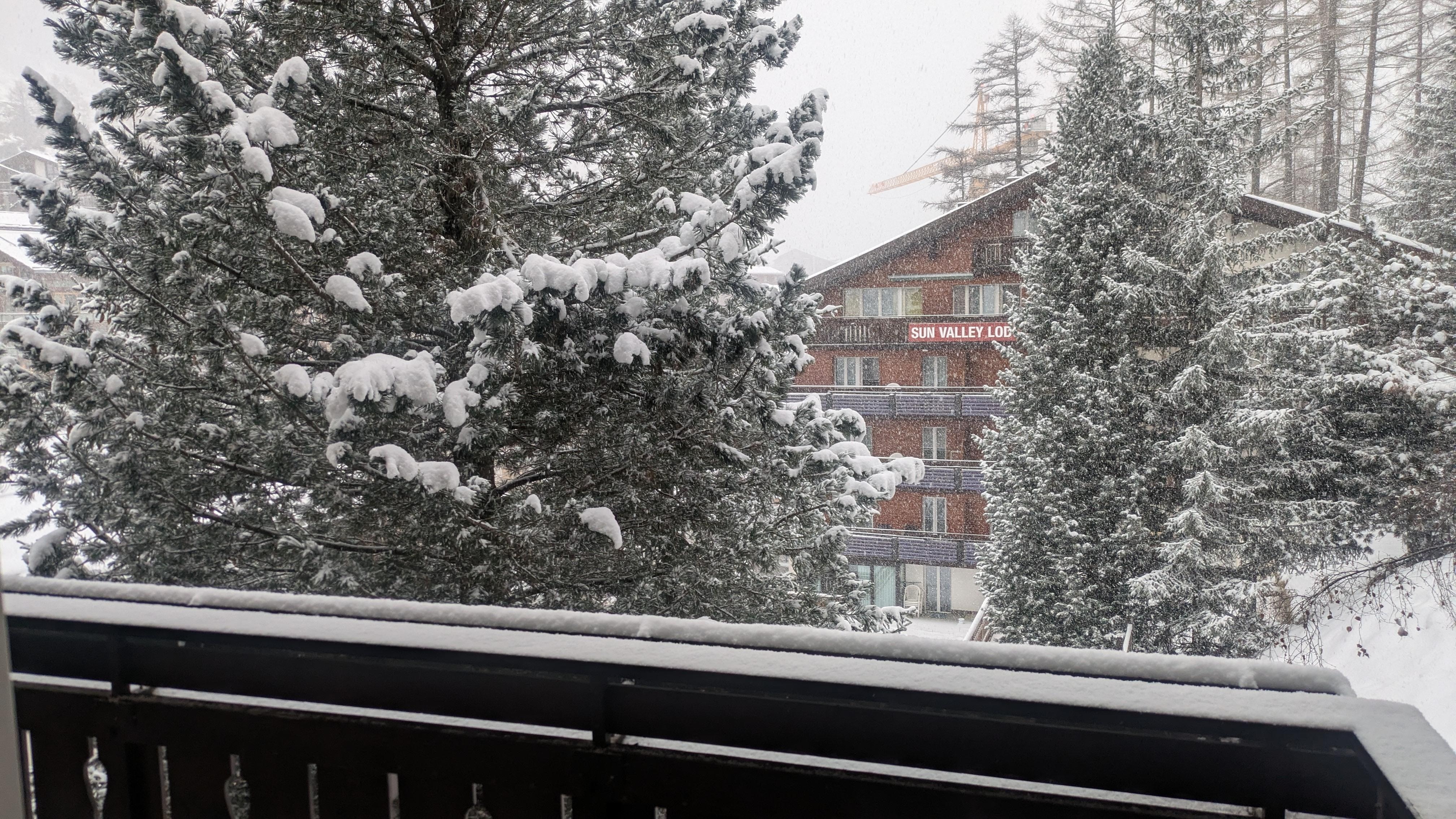 Balcony view from single economy room. 