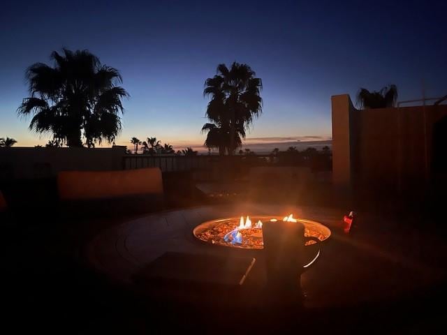 rooftop deck before sunrise