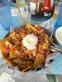 Buffalo chicken Nachos from Bongos