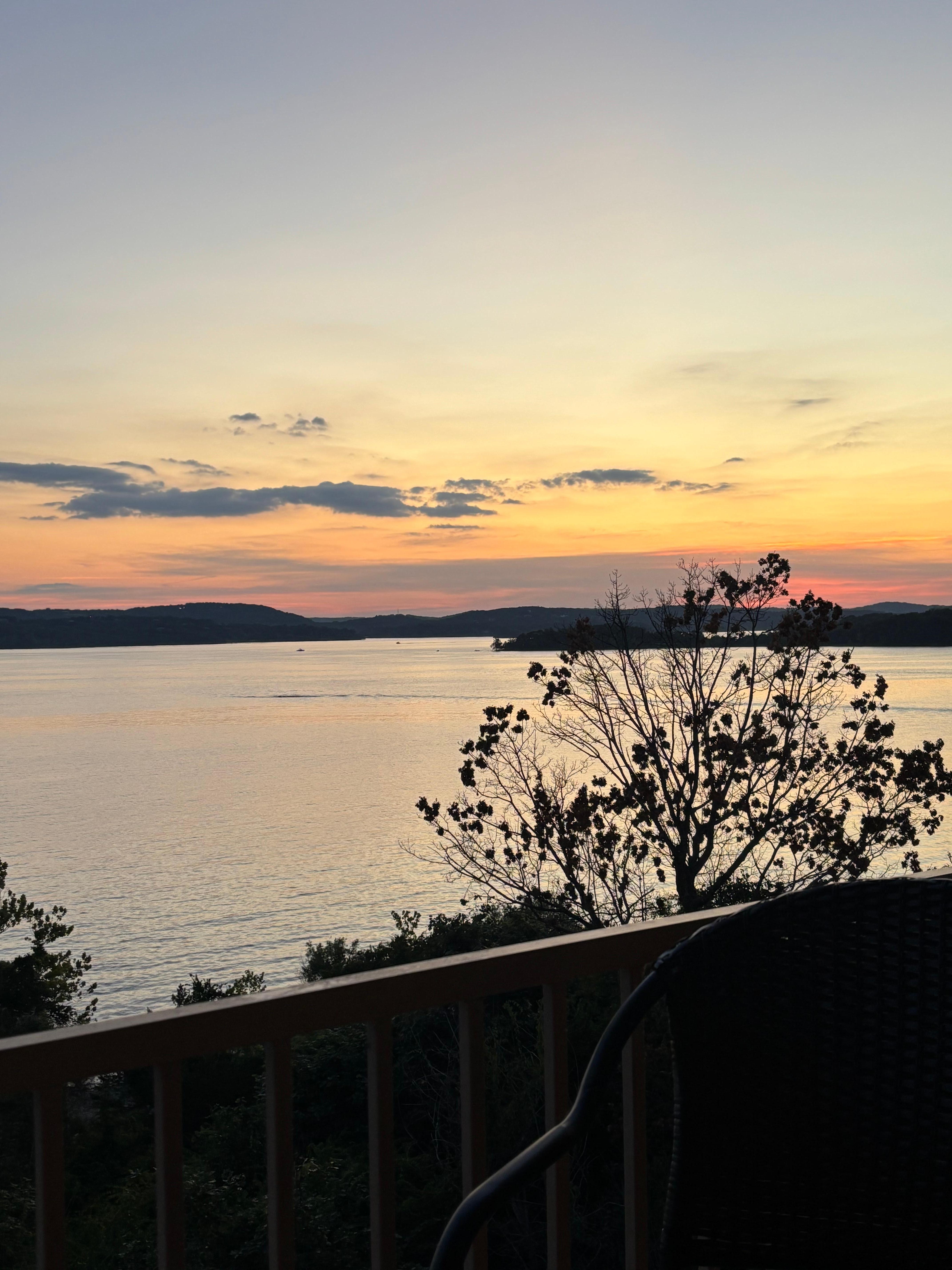 Gorgeous sunset from the deck