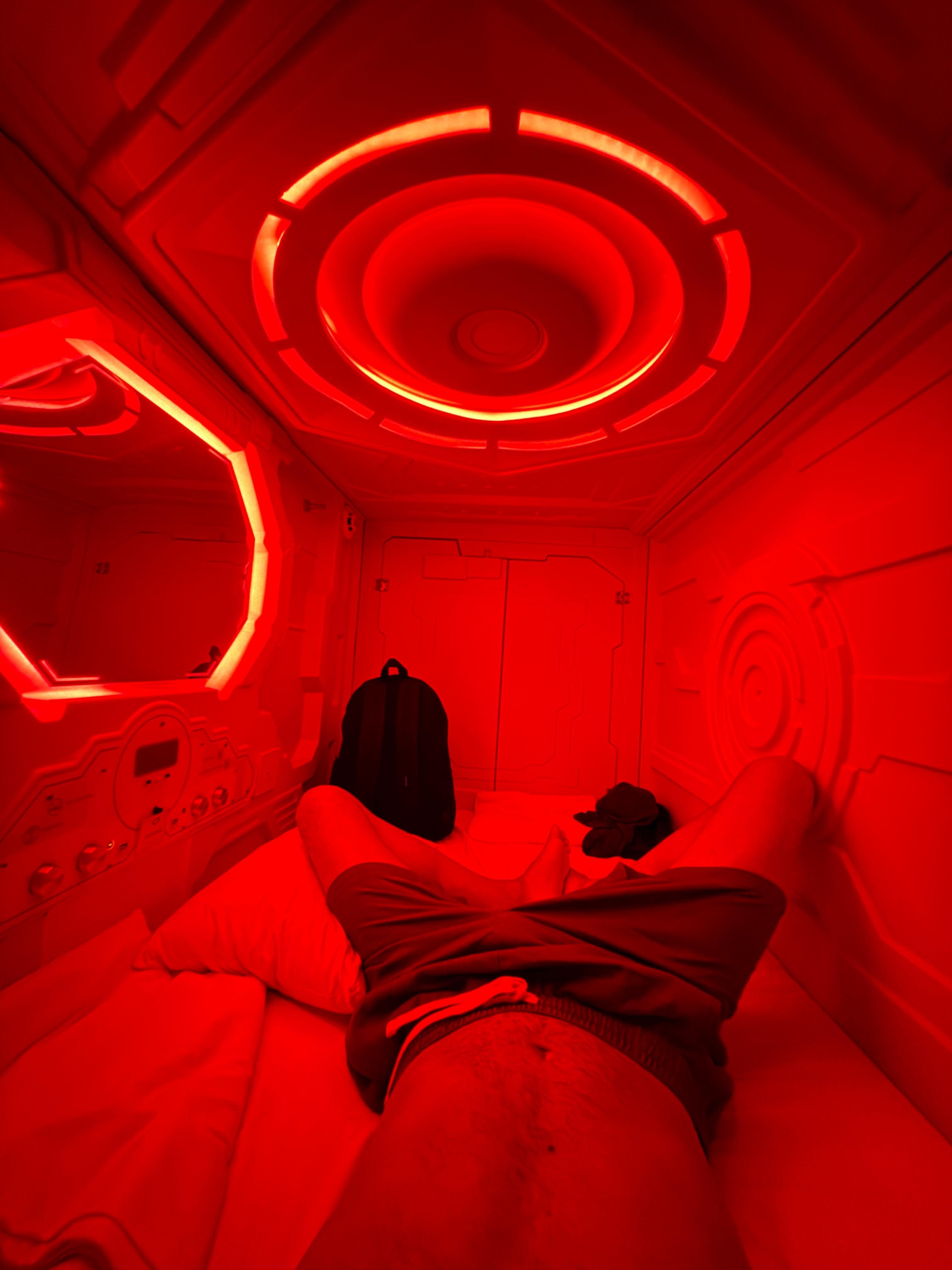 Inside the capsule 
