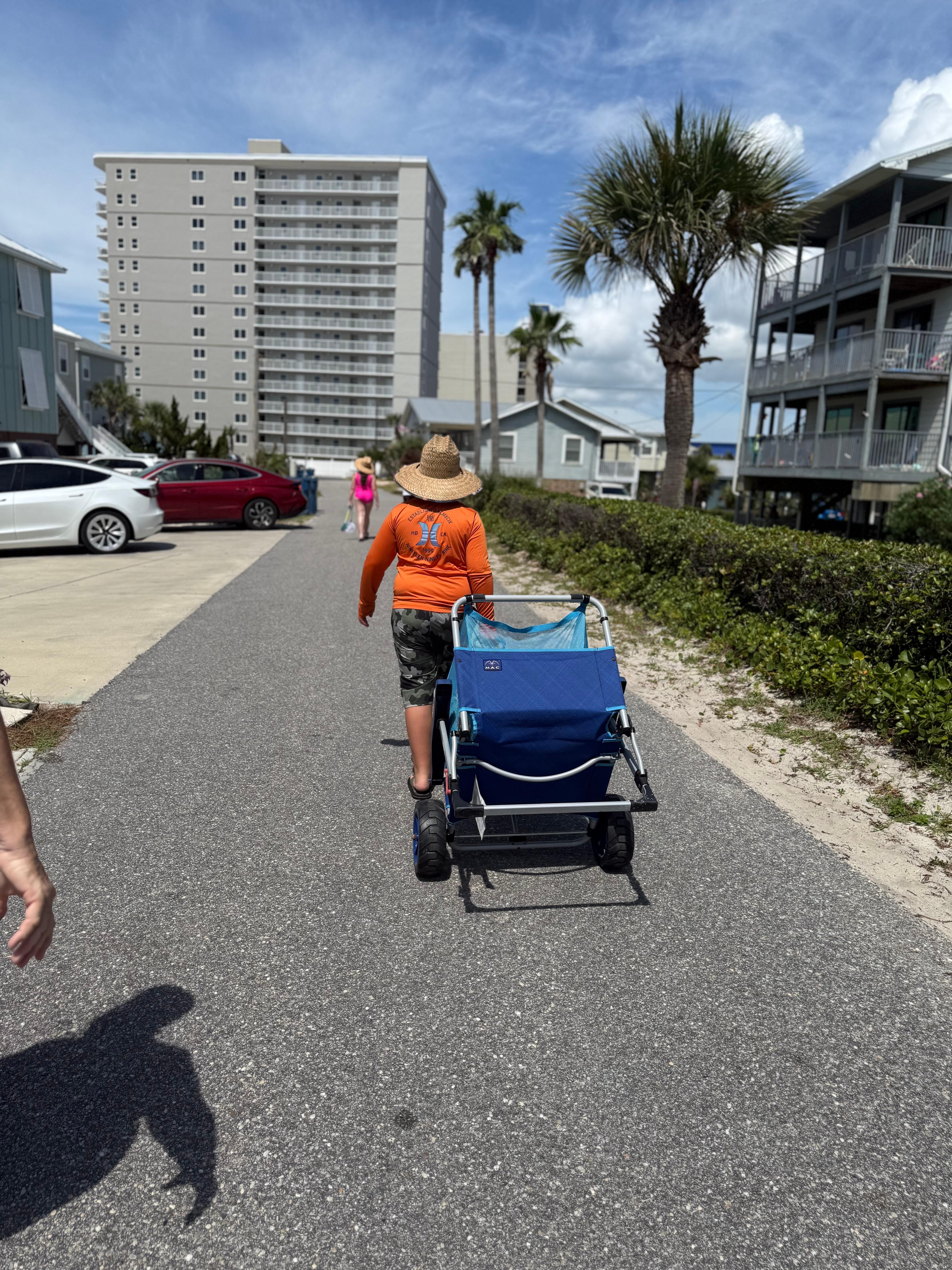 Short walk to beach access. 
