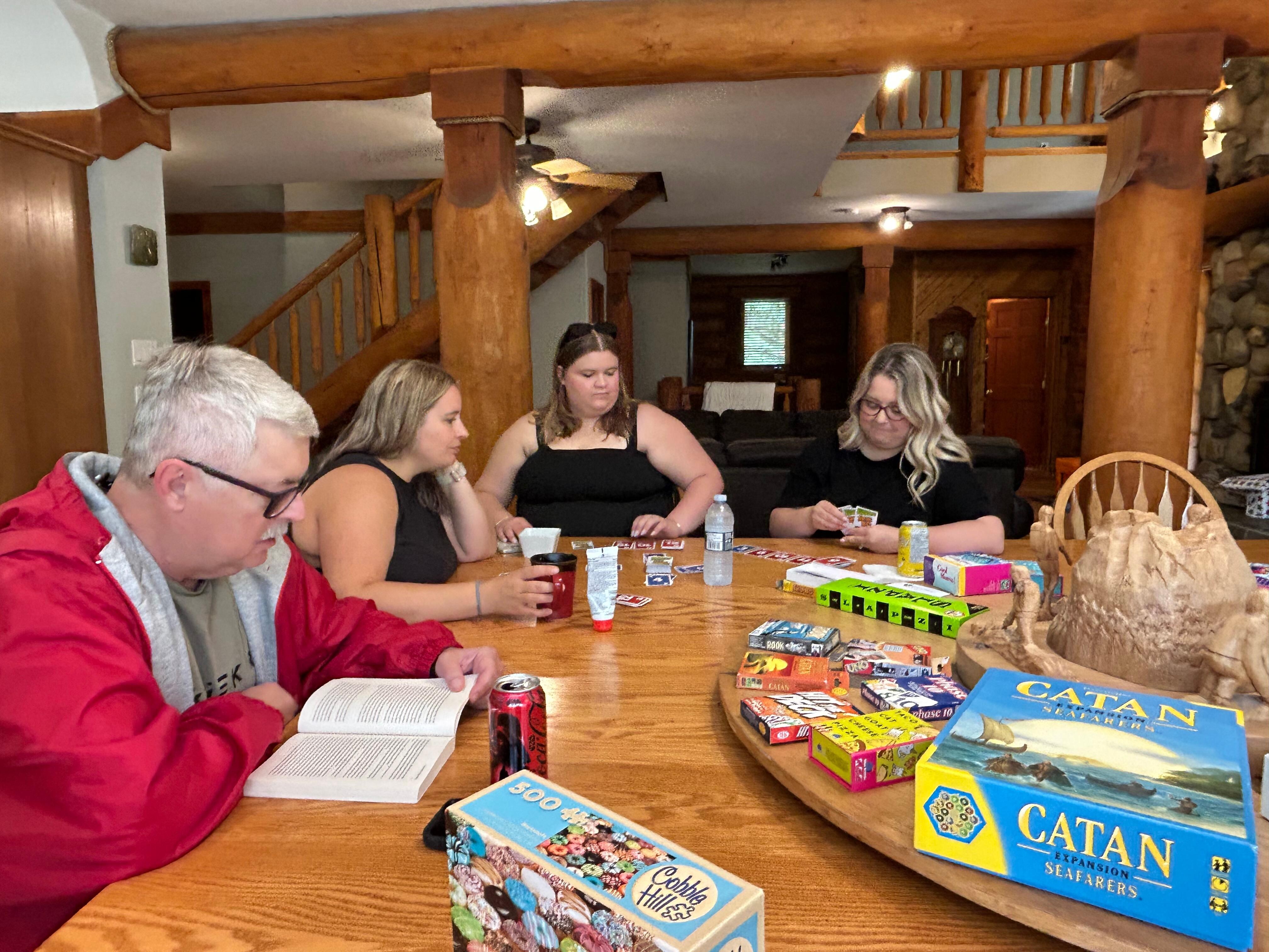 A table big enough for dinner, games and long chats 