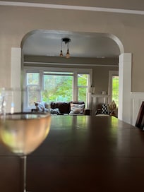 My fave spot for a glass of wine and people watching on the street below!