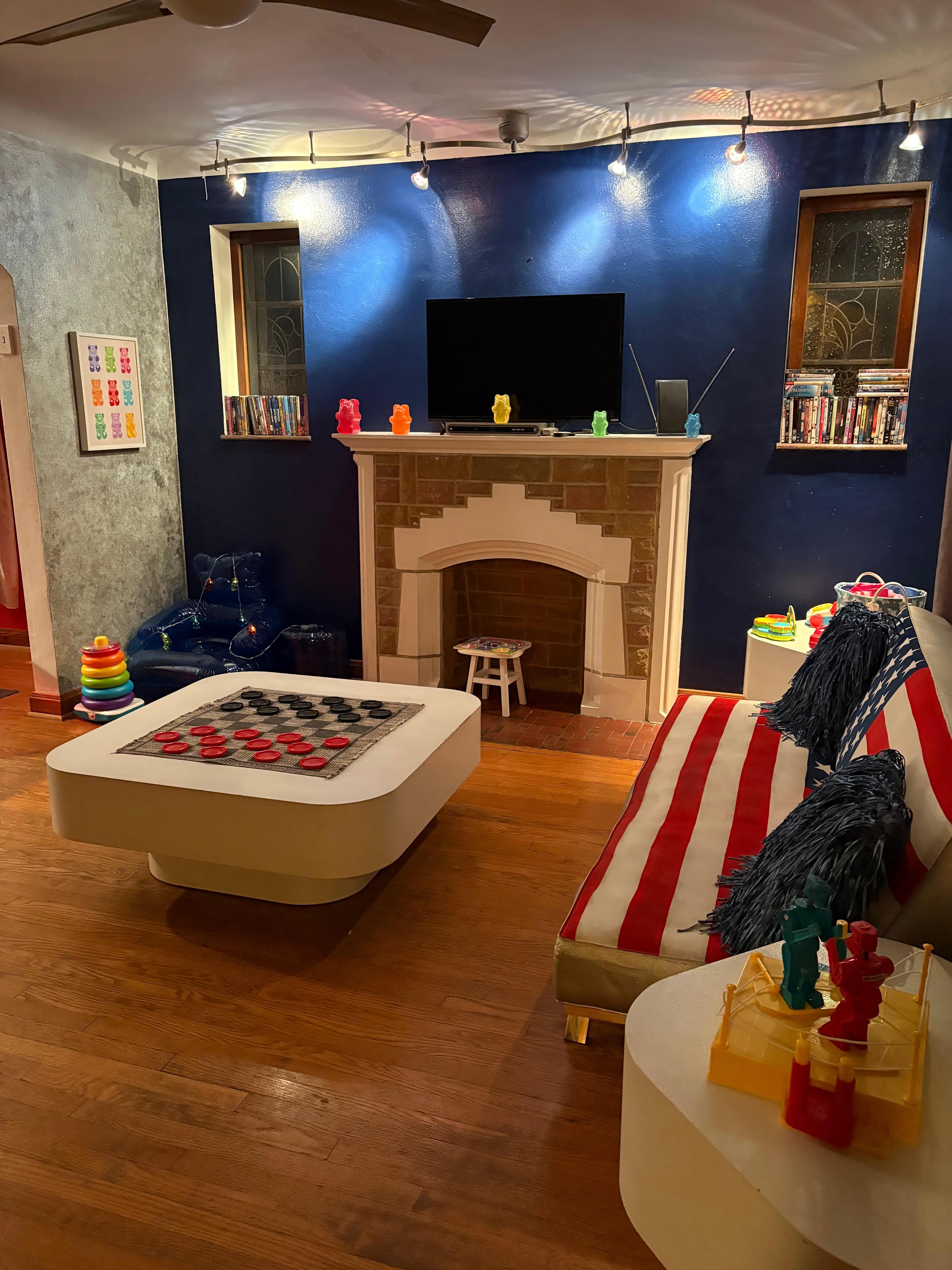 Fun games and toys for the kids, plus a great movie collection.