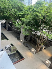 Courtyard from the balcony