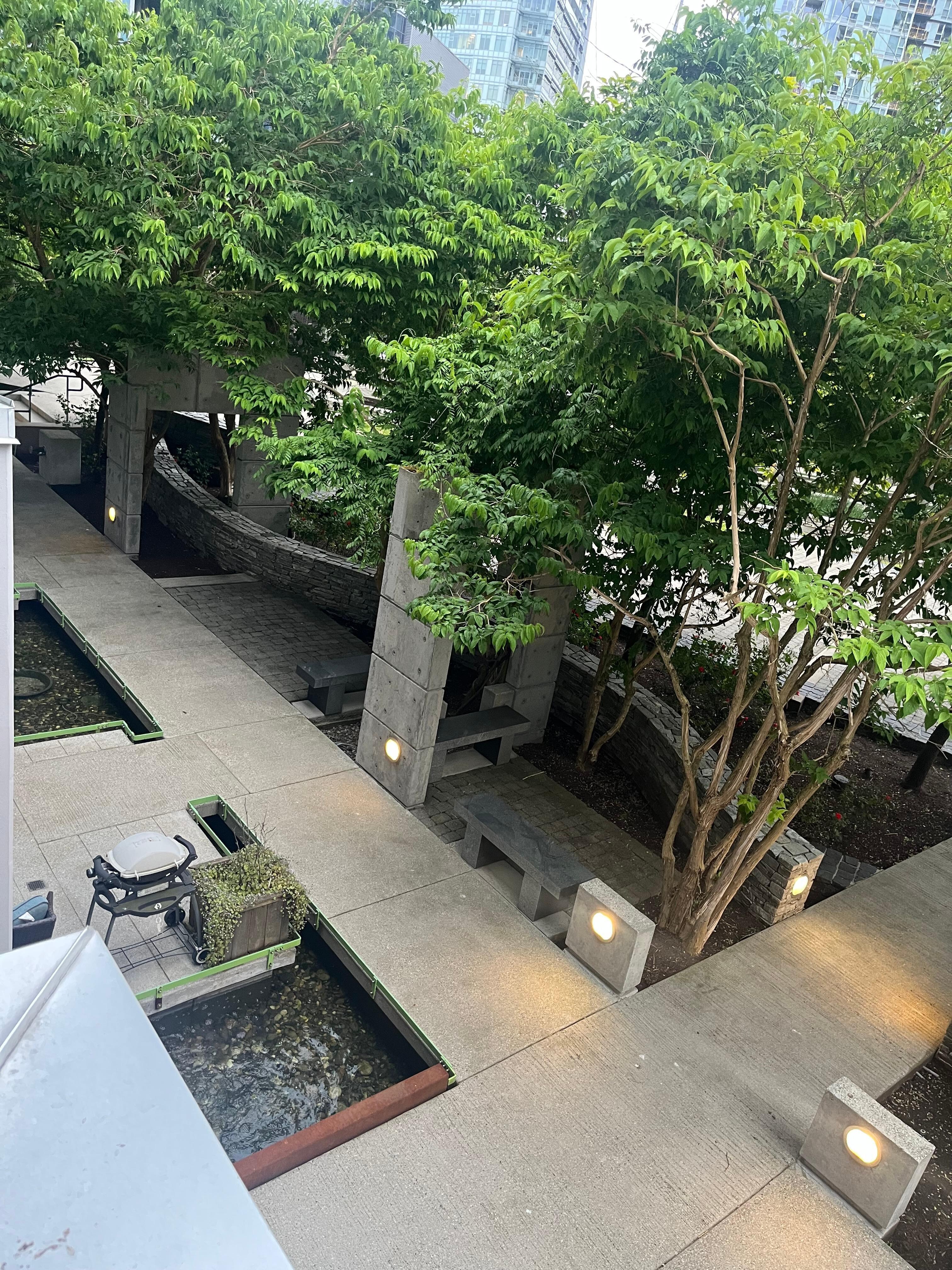 Courtyard from the balcony