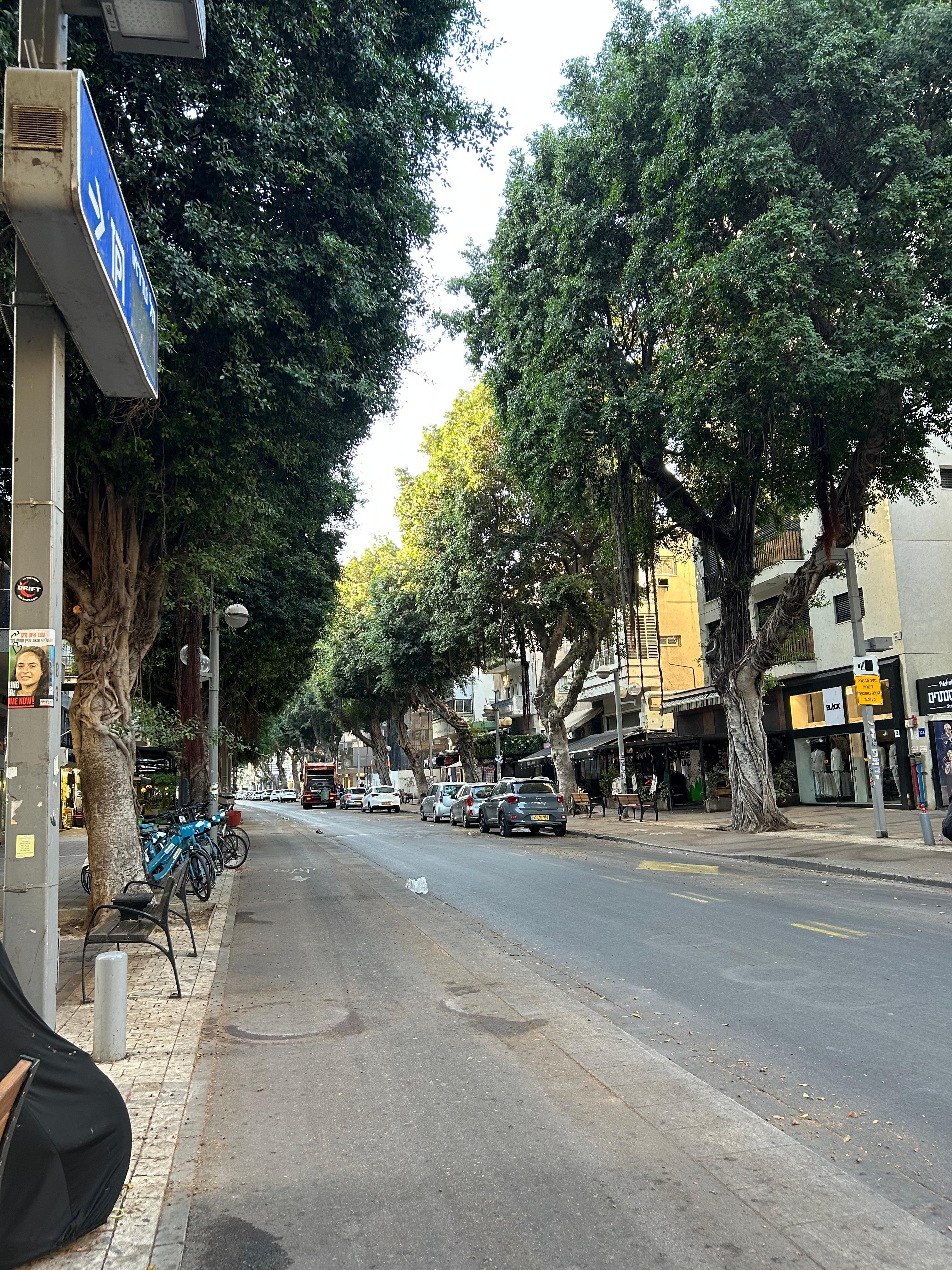 A view from the corner of the hotel.