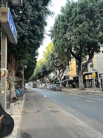 A view from the corner of the hotel.