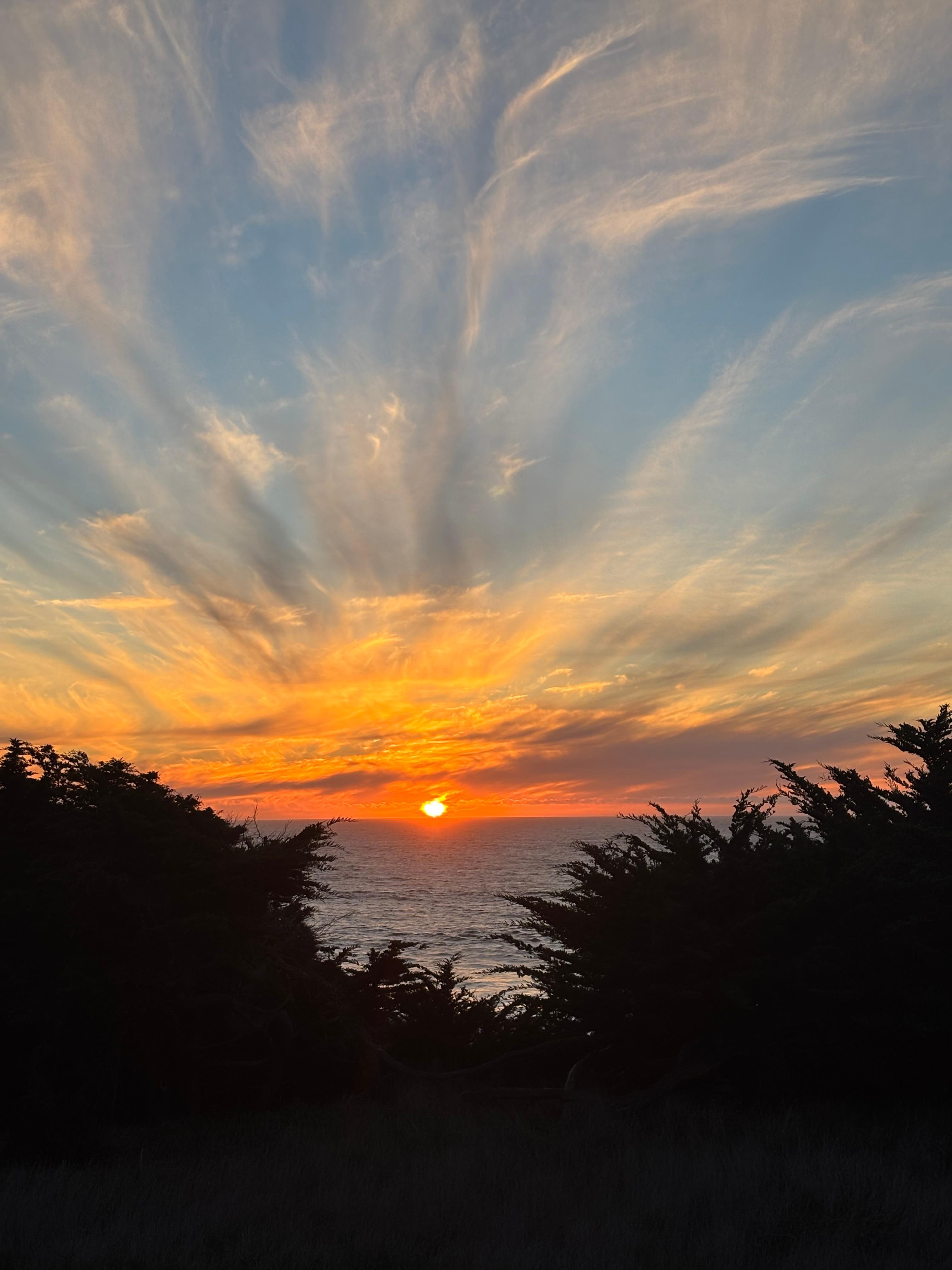 Sunset from the house