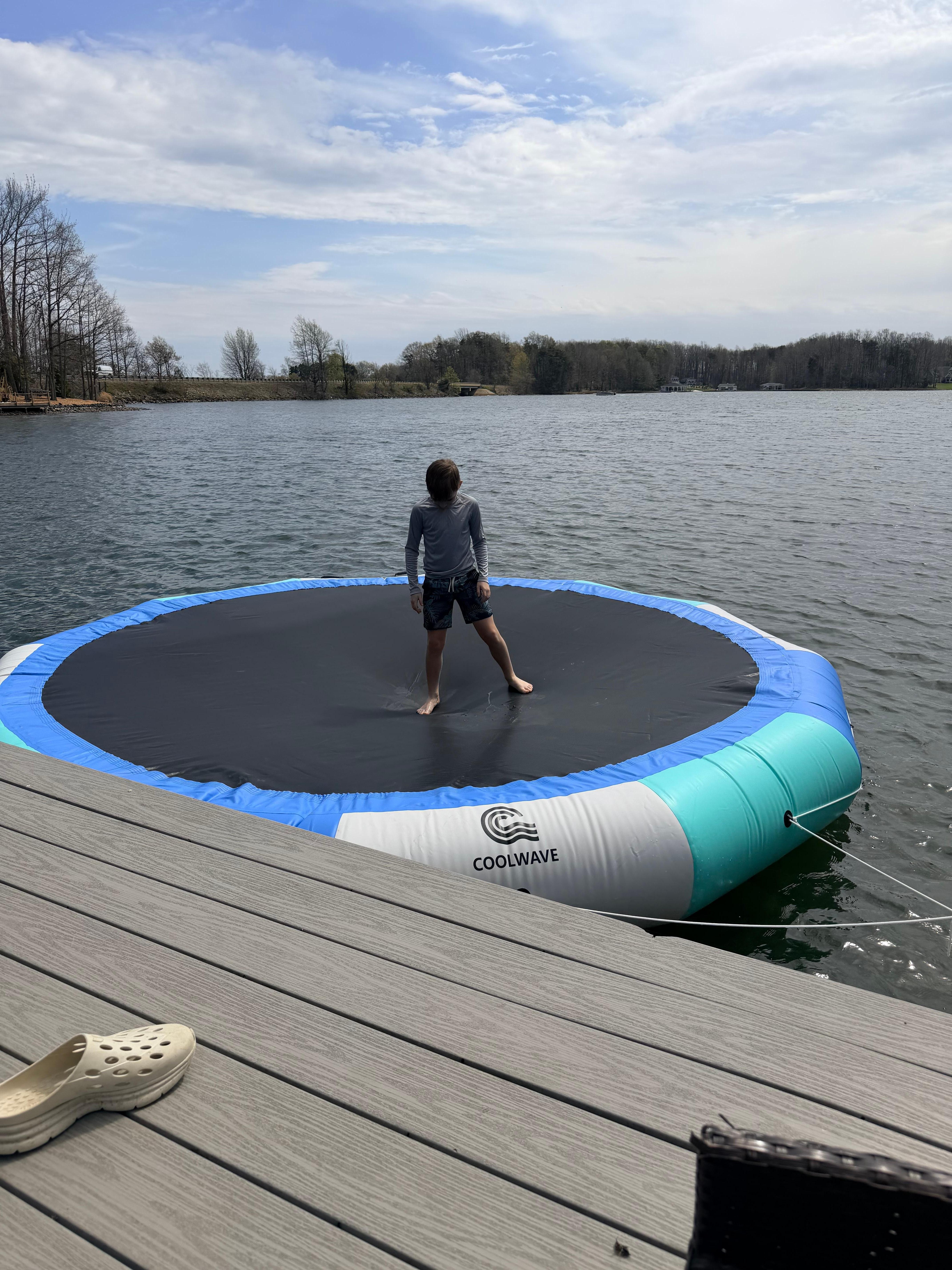 Brand new water trampoline. 