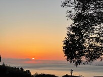 朝の貴船城付近からの眺望