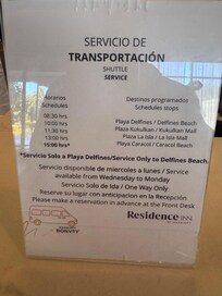 Transportation schedule