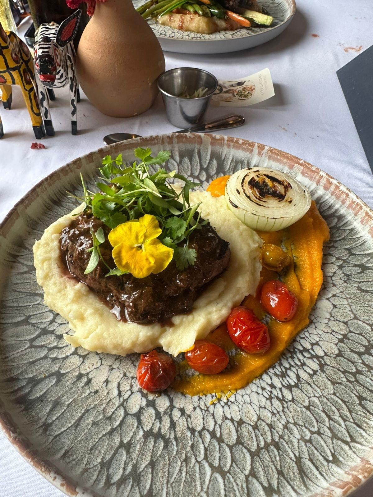 Lomito en salsa de hongos porchini