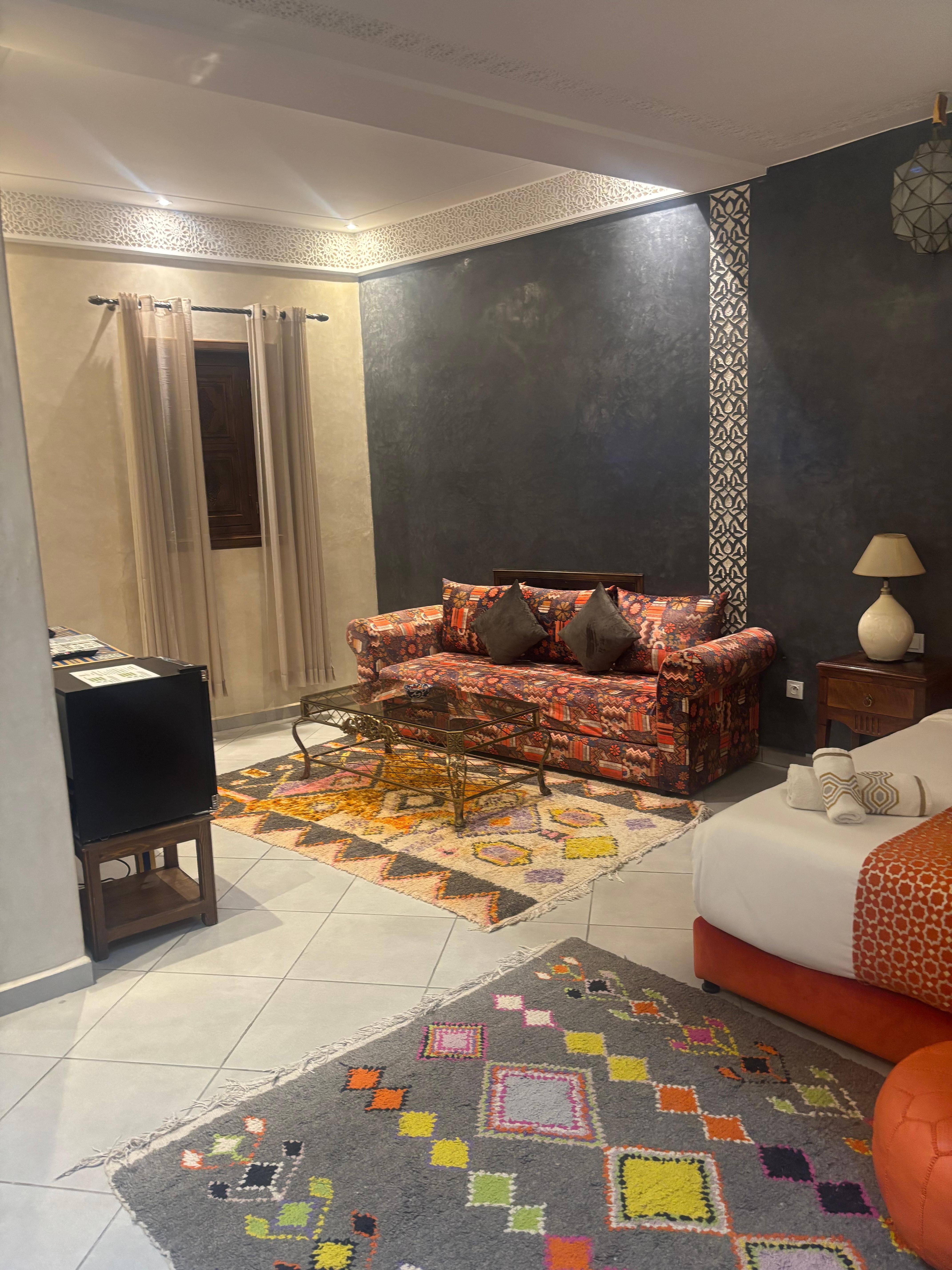 The living area of our duite