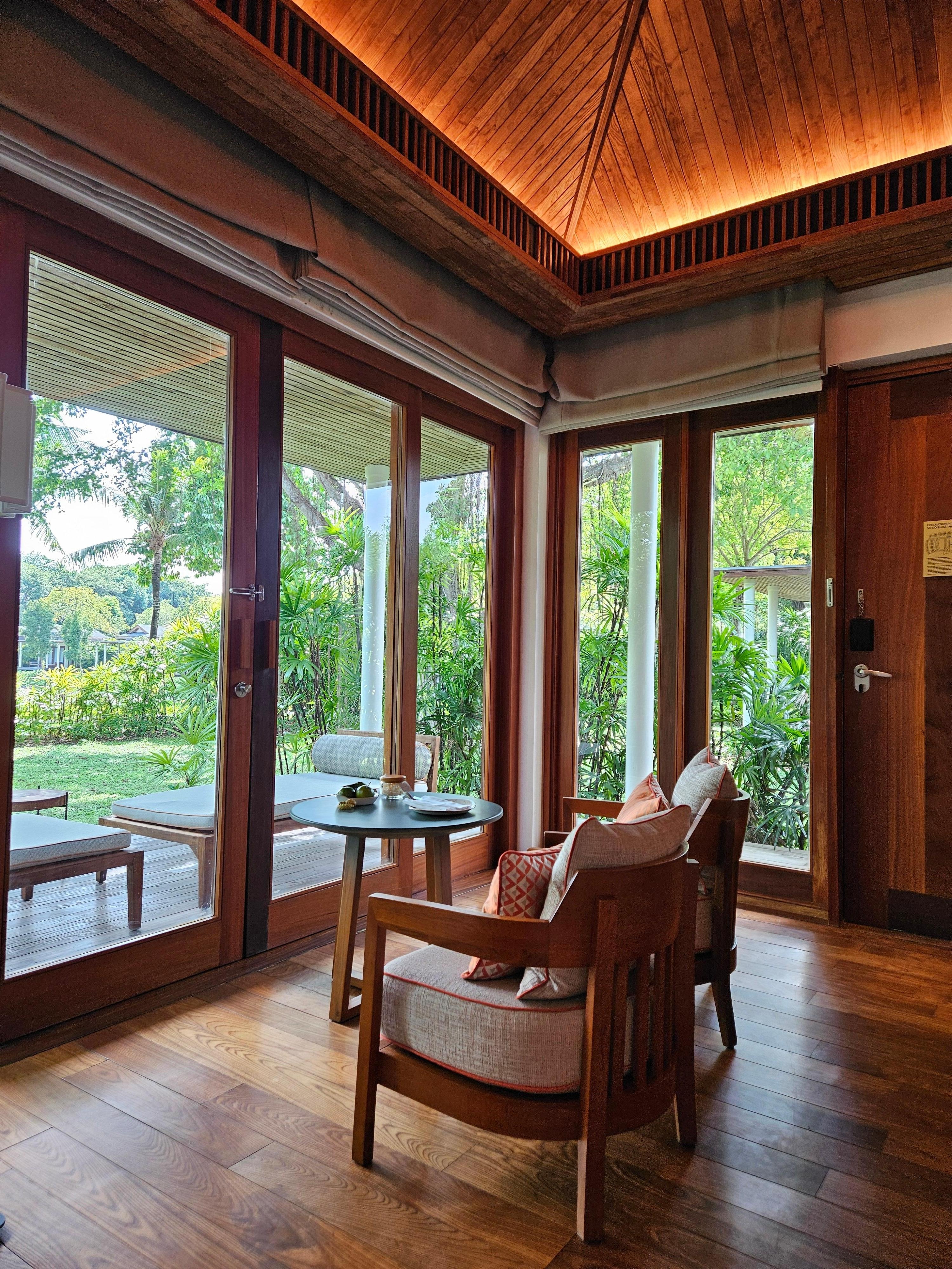 Lovely garden view from our room