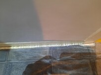 Caulk job in the bathroom.