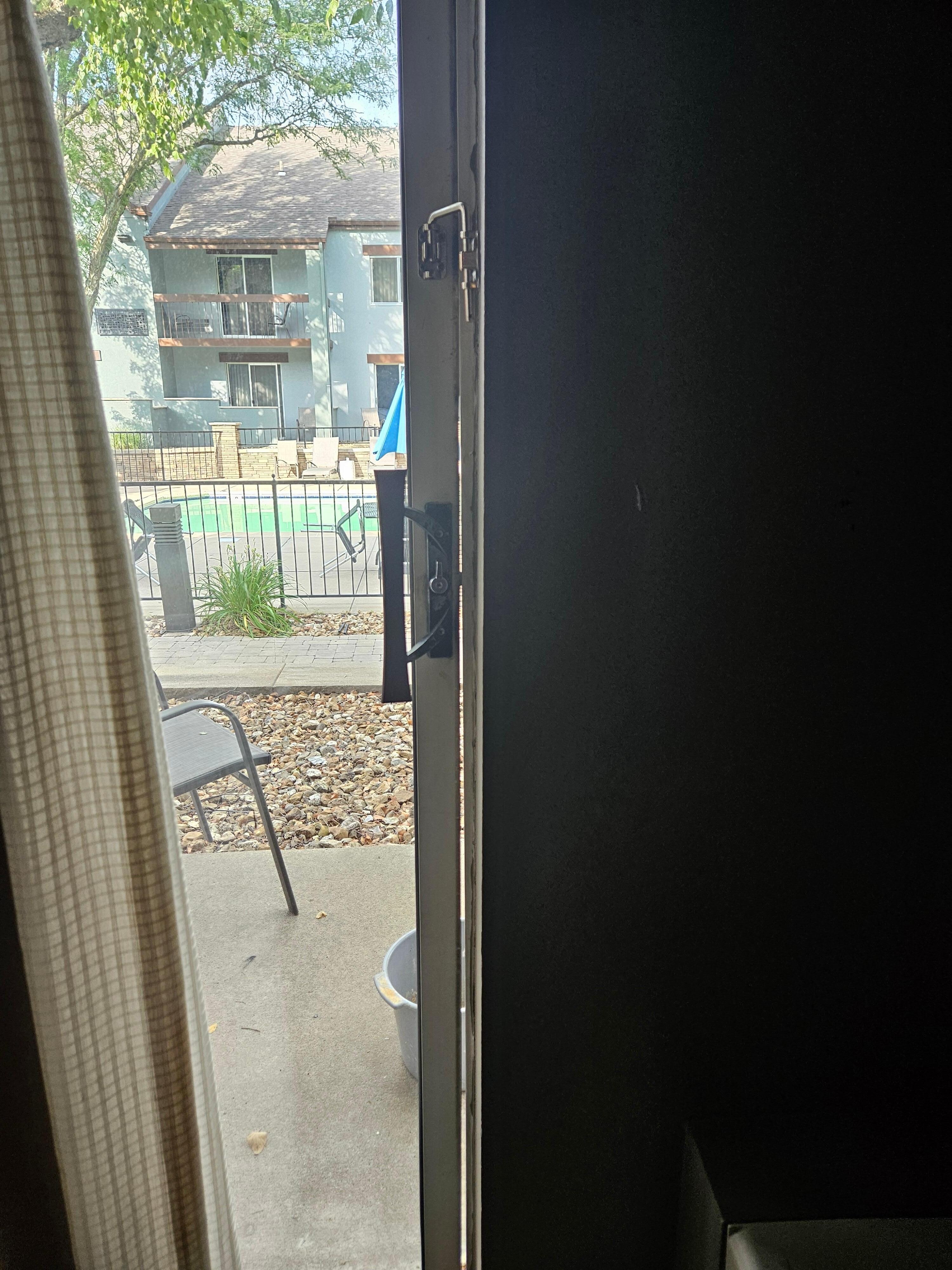 Notice that the door does not fully close.