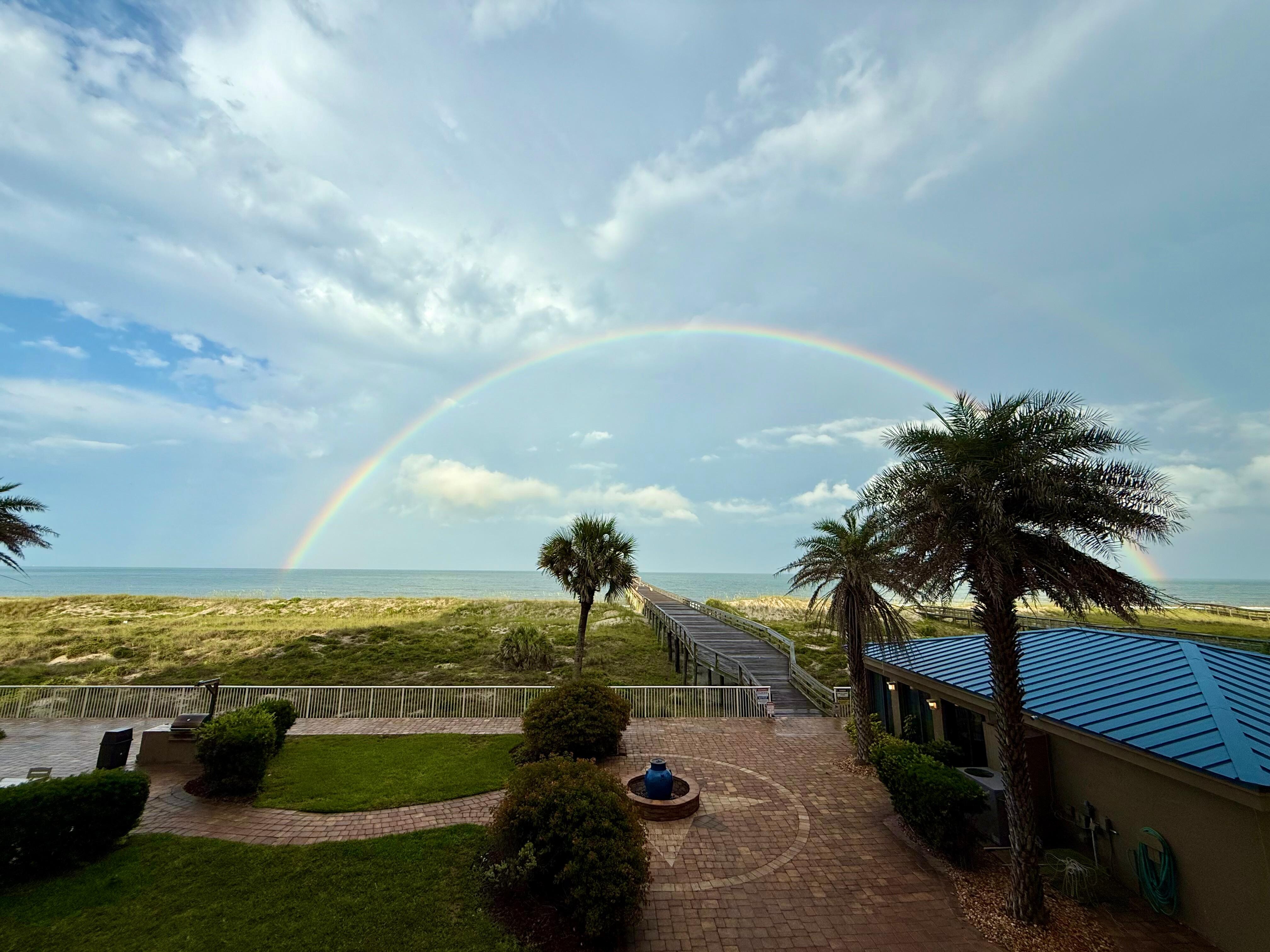 Our last day of vacation after a thunderstorm. 