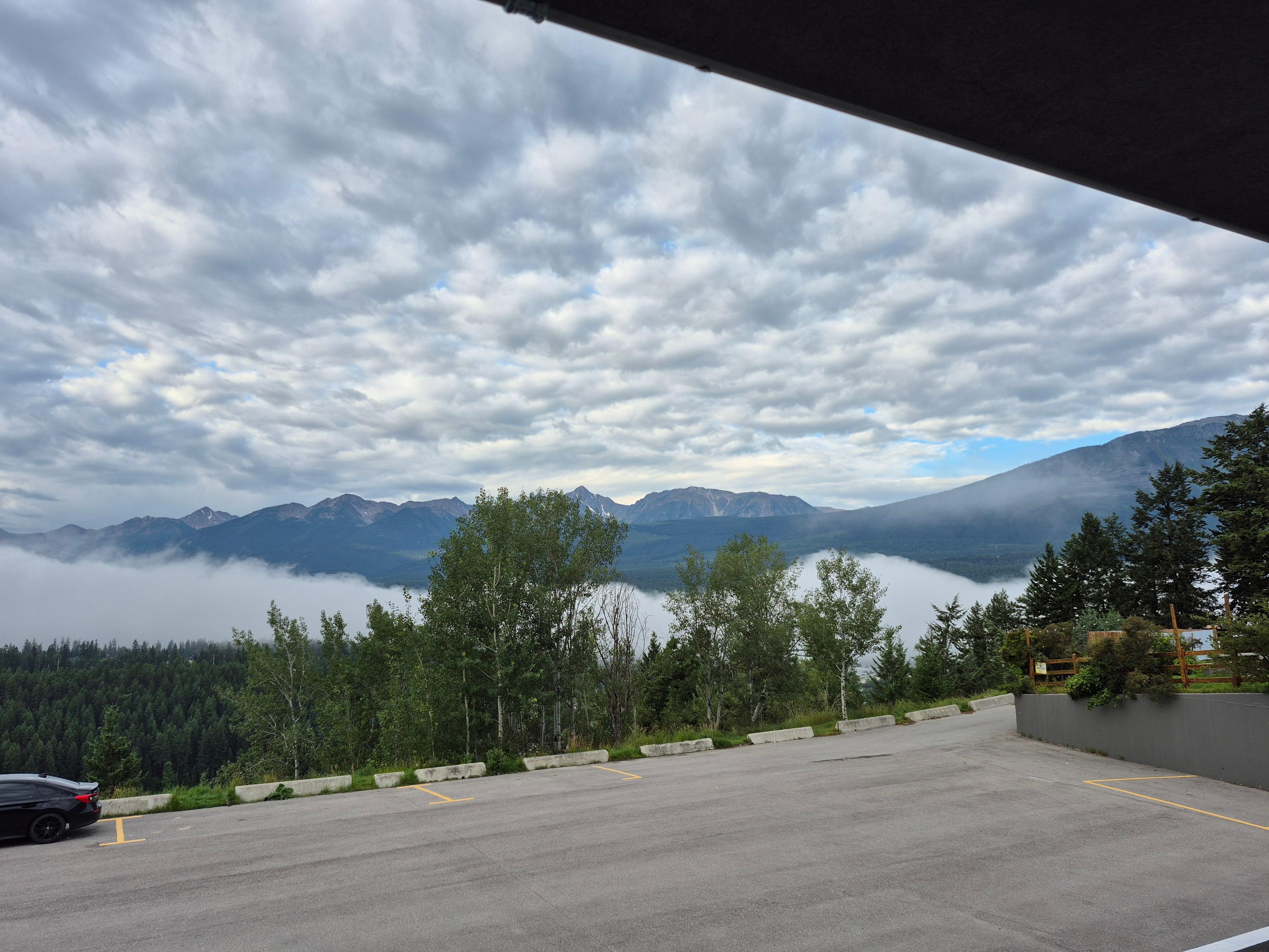 Mountain view from our room