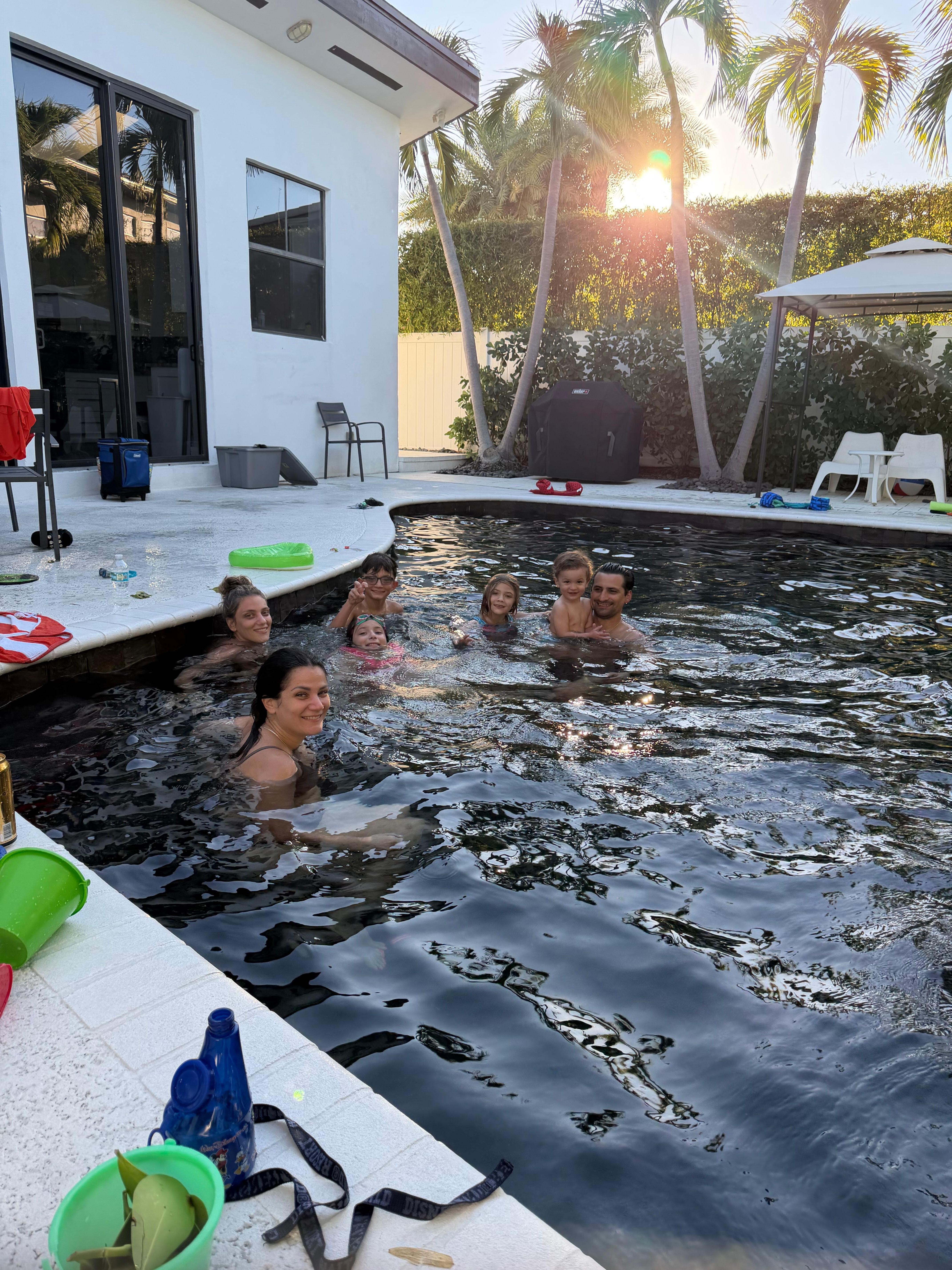 Pool was amazing and warm! Thank you!!!!