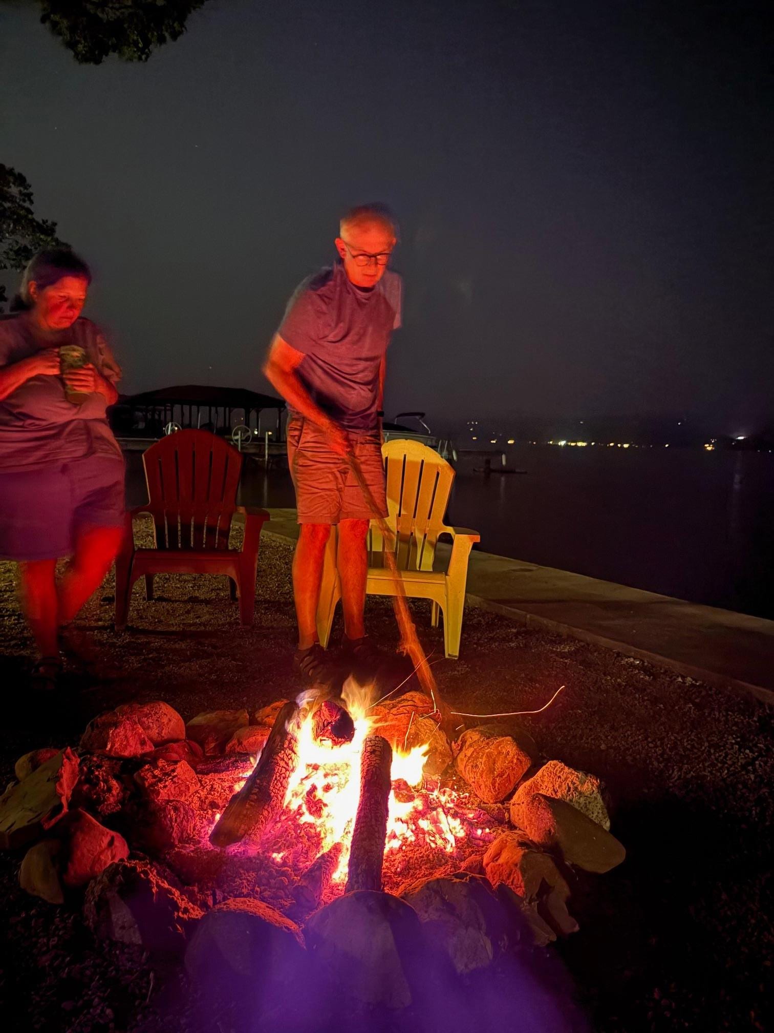Bonfires with roasted marshmallows topped the nightly rituals!