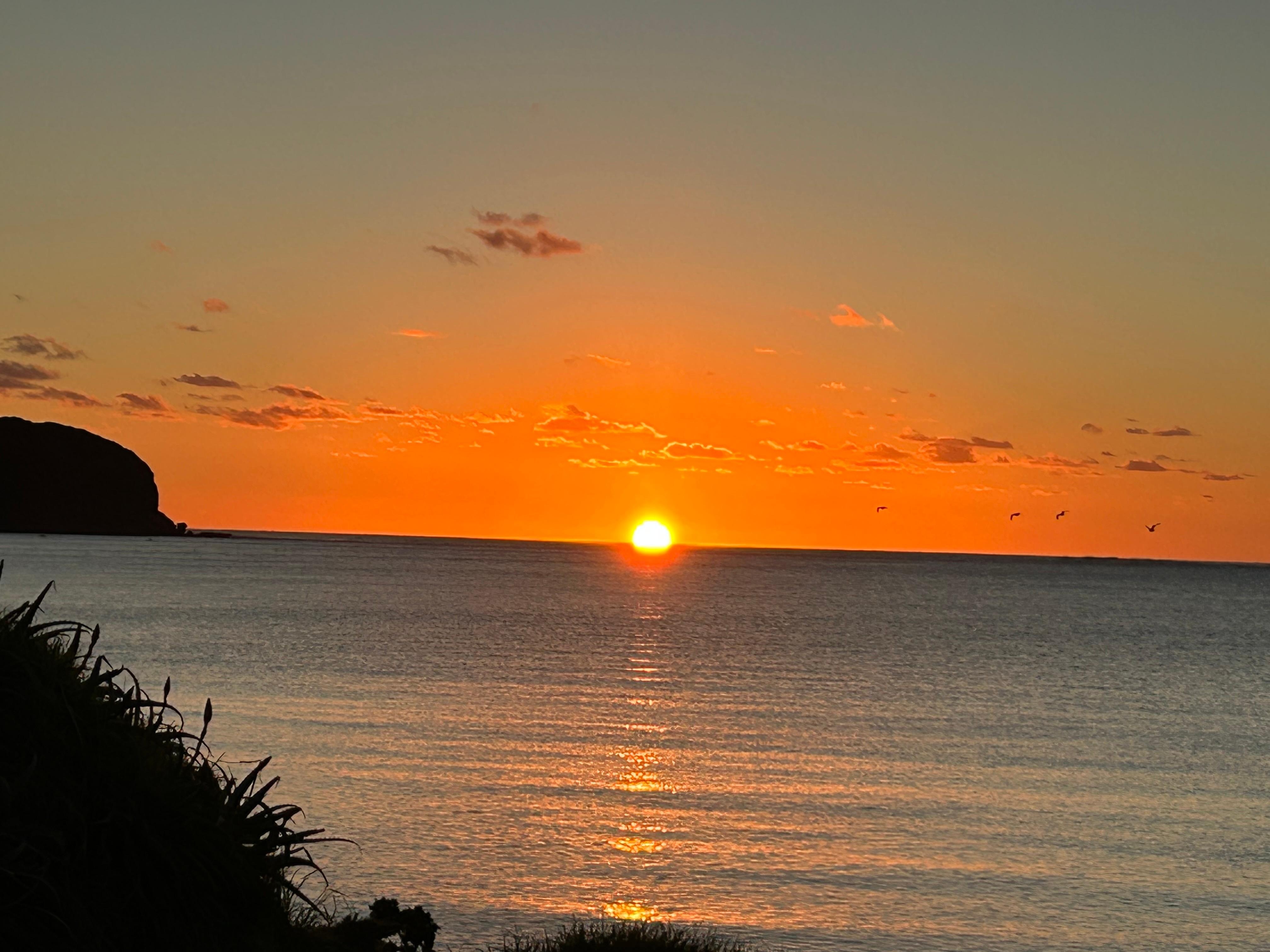 Sunset view from our toom