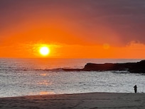 Sunrise over the ocean