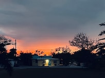 Sunset view from the front porch.