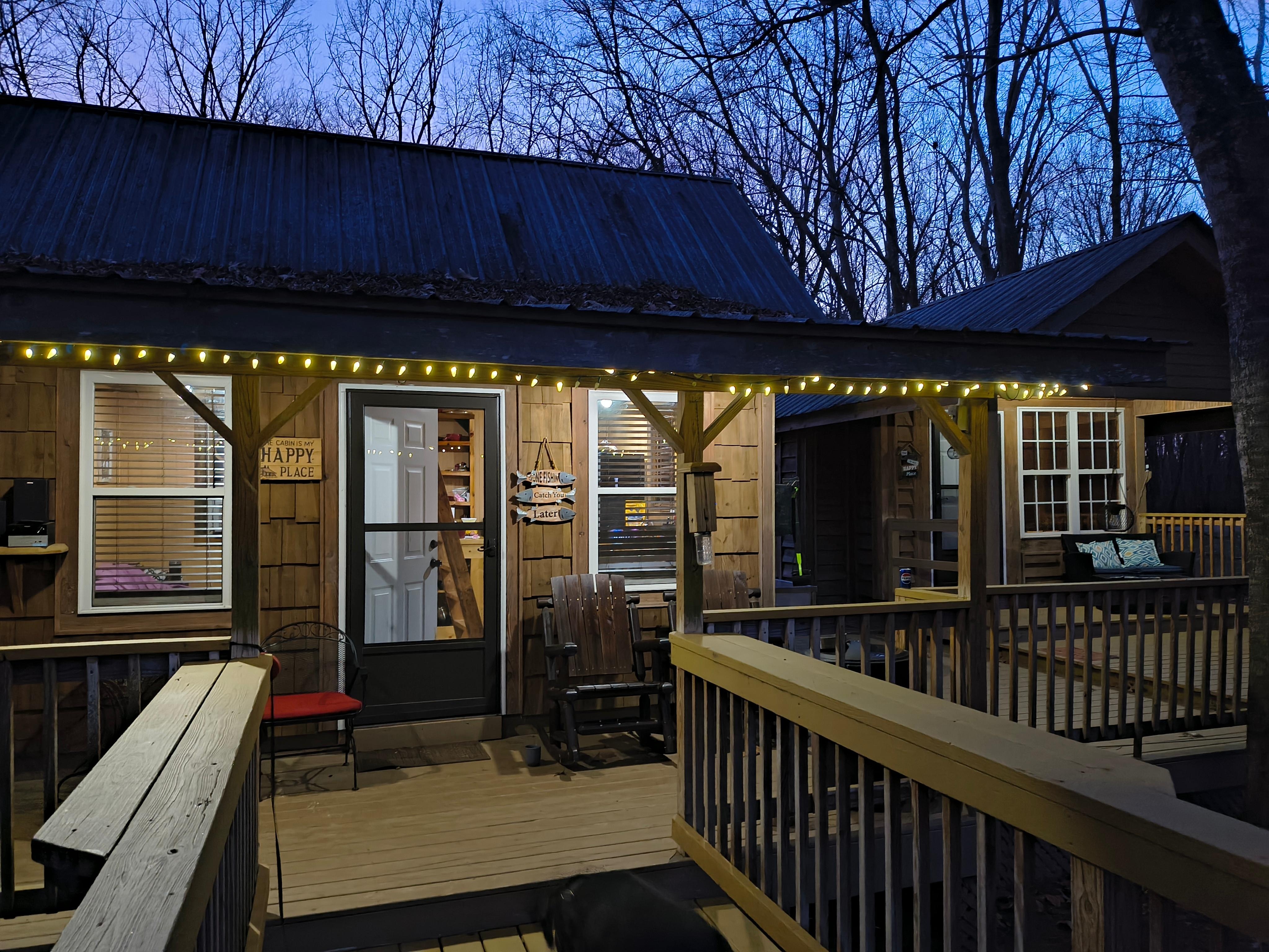 String of night lights helped make it feel like Christmas.