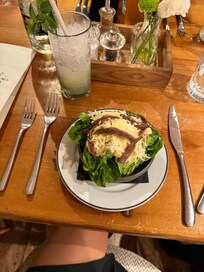 Caesar salad at dinner. Really good.
