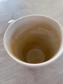 Tea cups that were stained