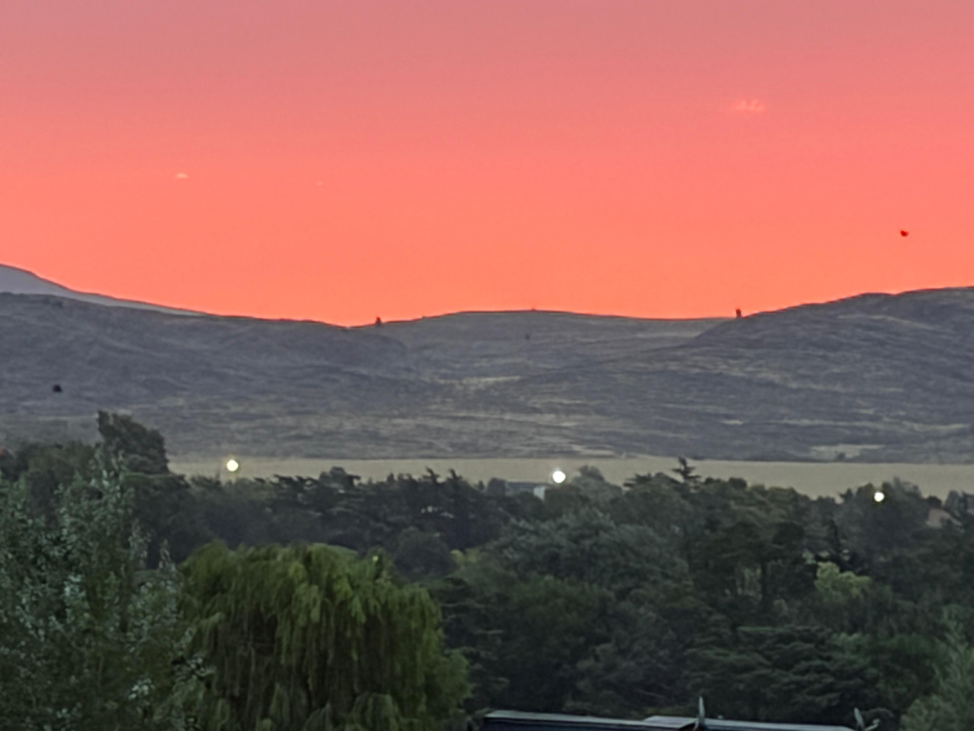 Atardecer desde el restaurante