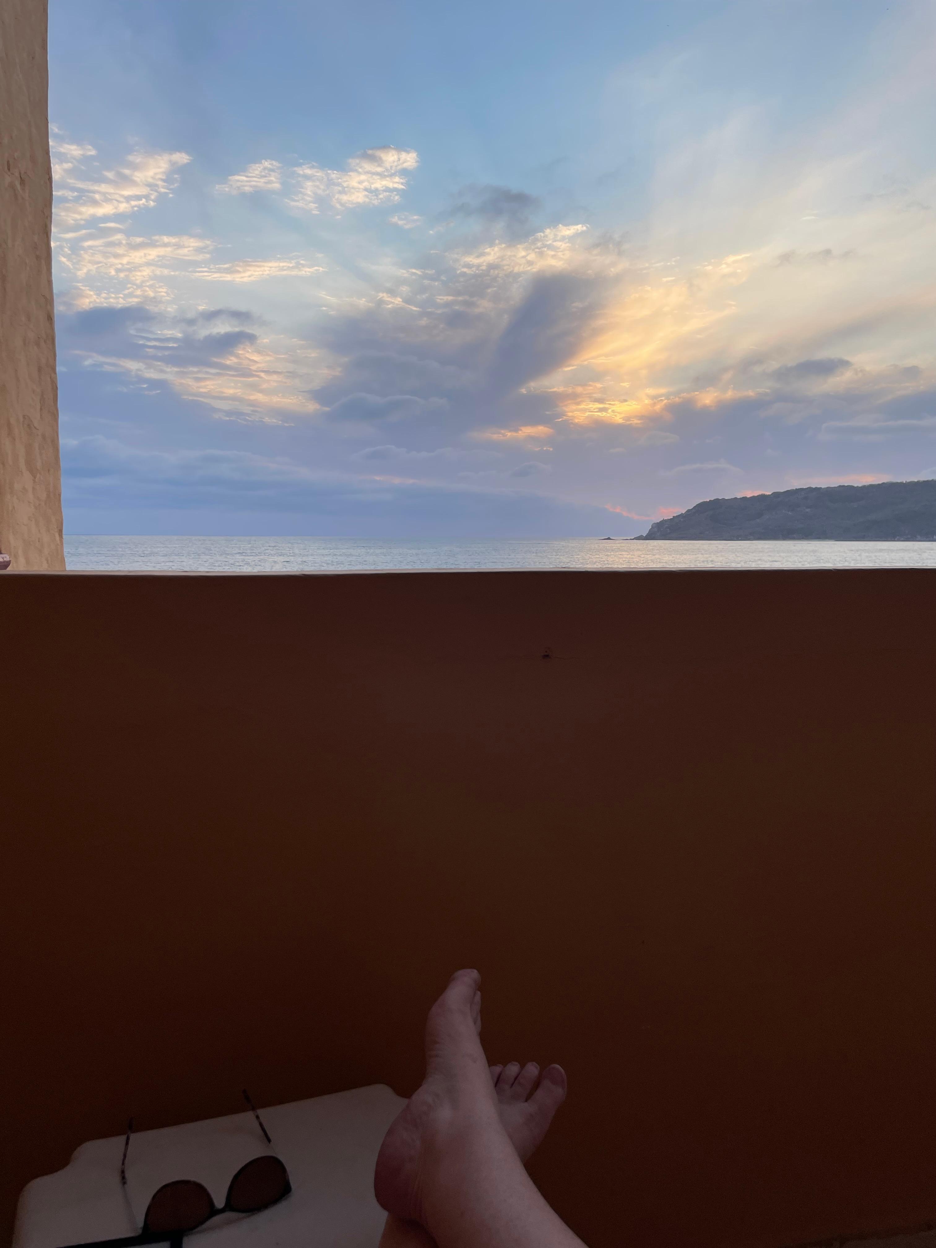 View from the ocean view balcony. 