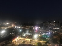 Balcony view at night (Walgreens across the street)