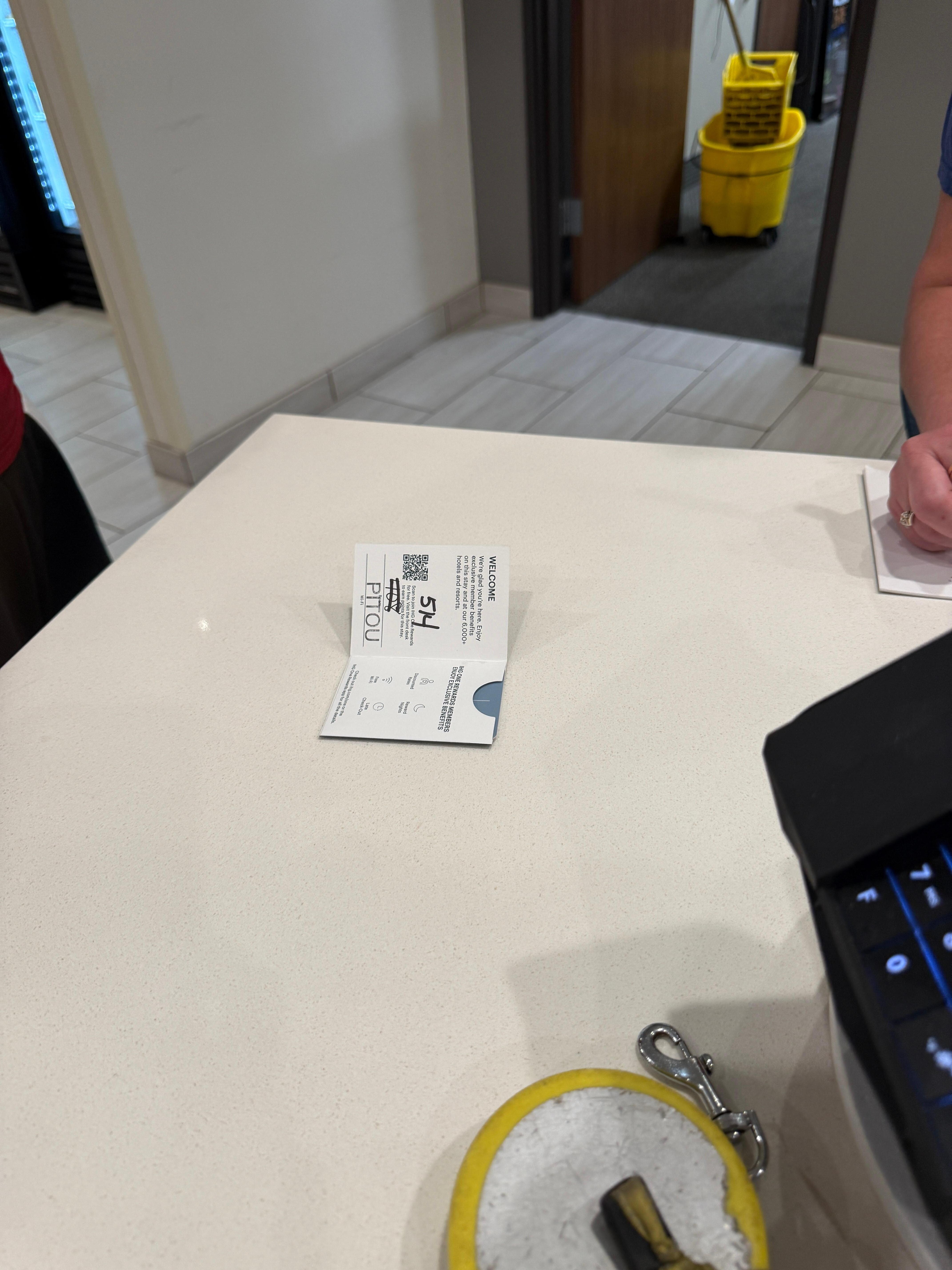 Gave me sold room key