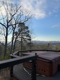 Amazing hot tub view!