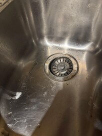 Évier pas propre