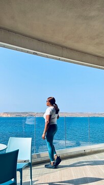 This was my panoramic view of my hotel , lovely .