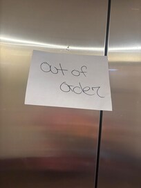 Everything had this sign with no option for correction or compensation