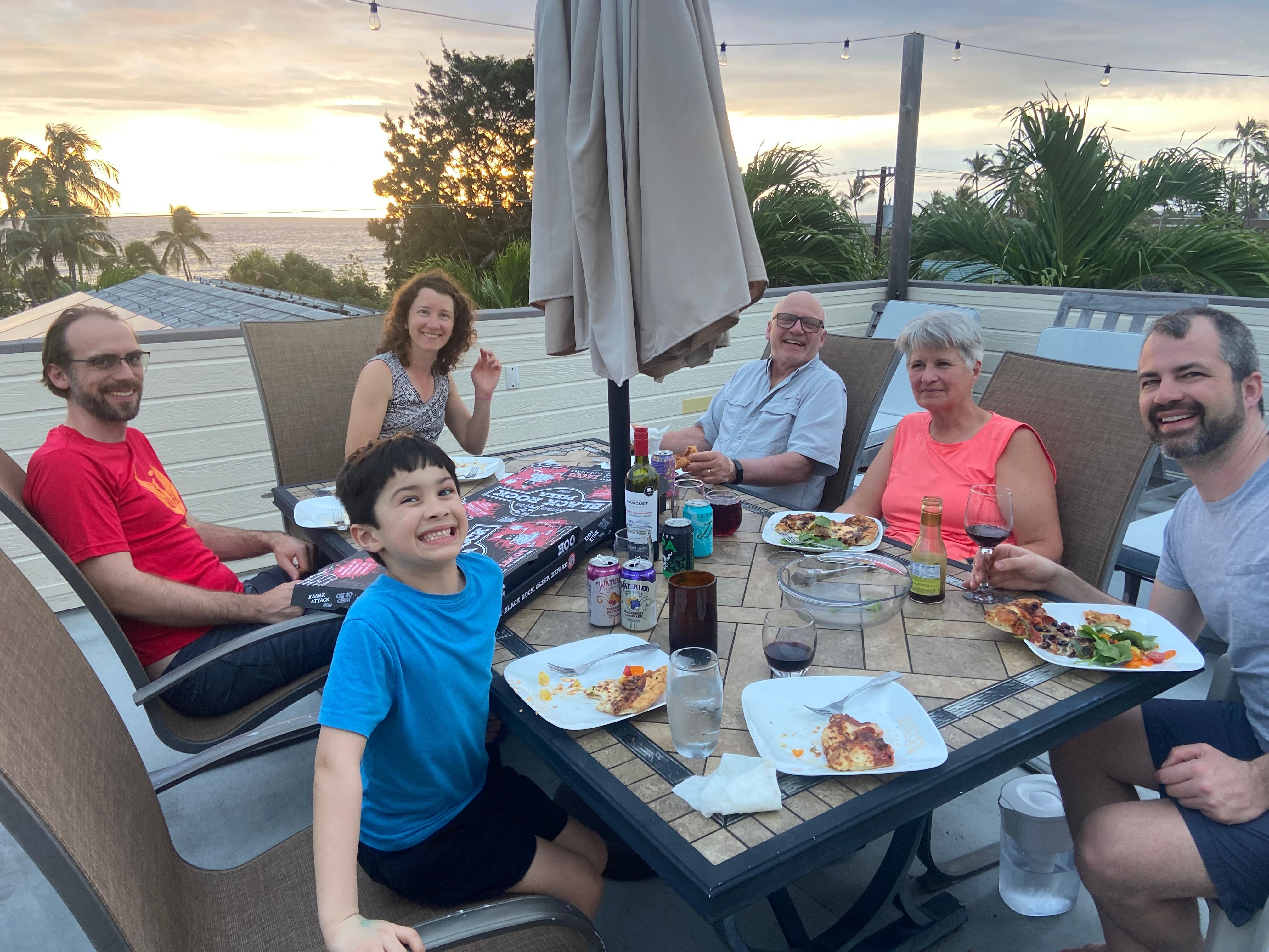the roof lanai