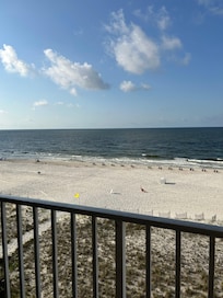 Watched Dolphins and Sailboats from the sixth floor balcony.