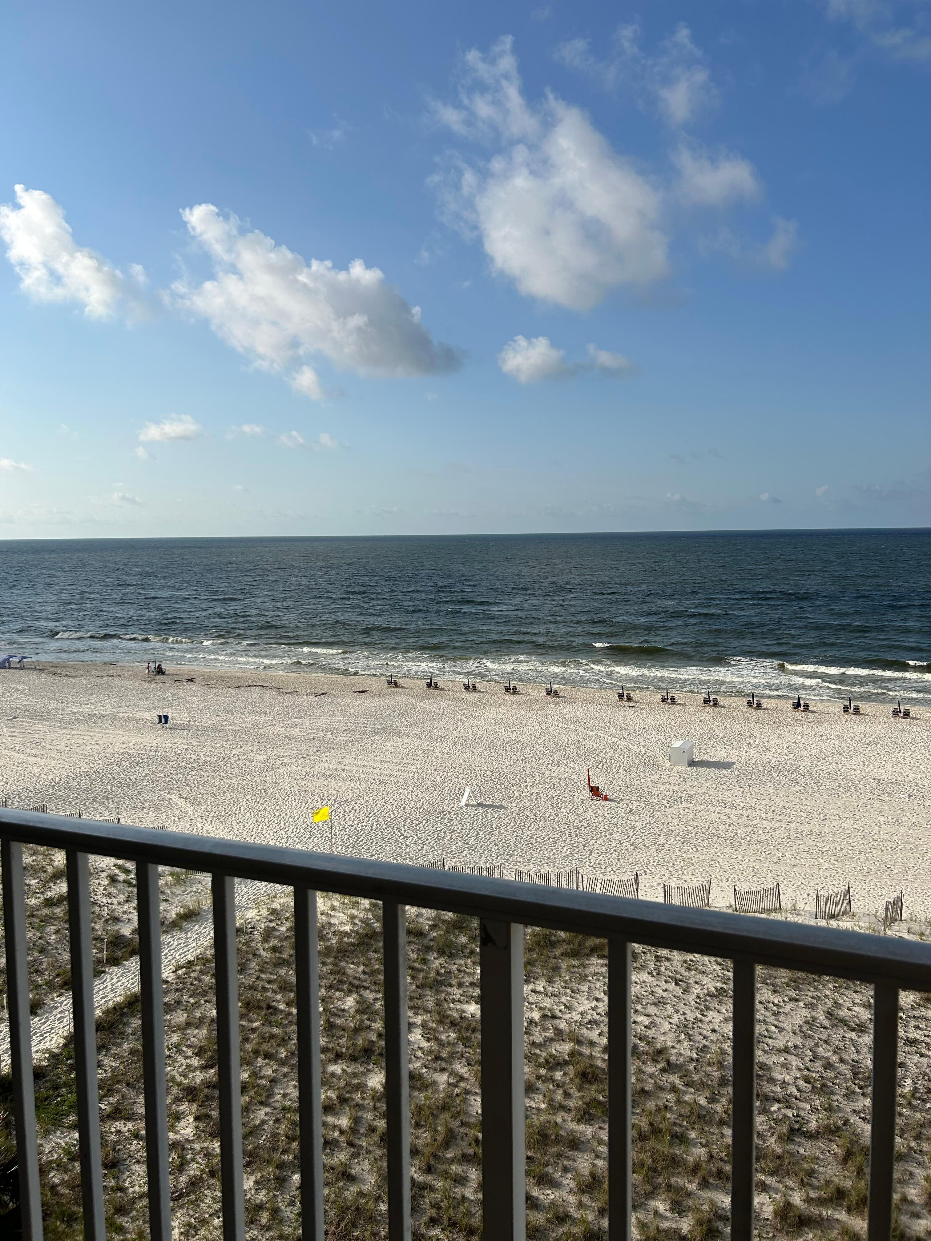 Watched Dolphins and Sailboats from the sixth floor balcony. 