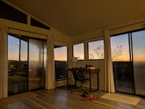 Sunset from the couch.