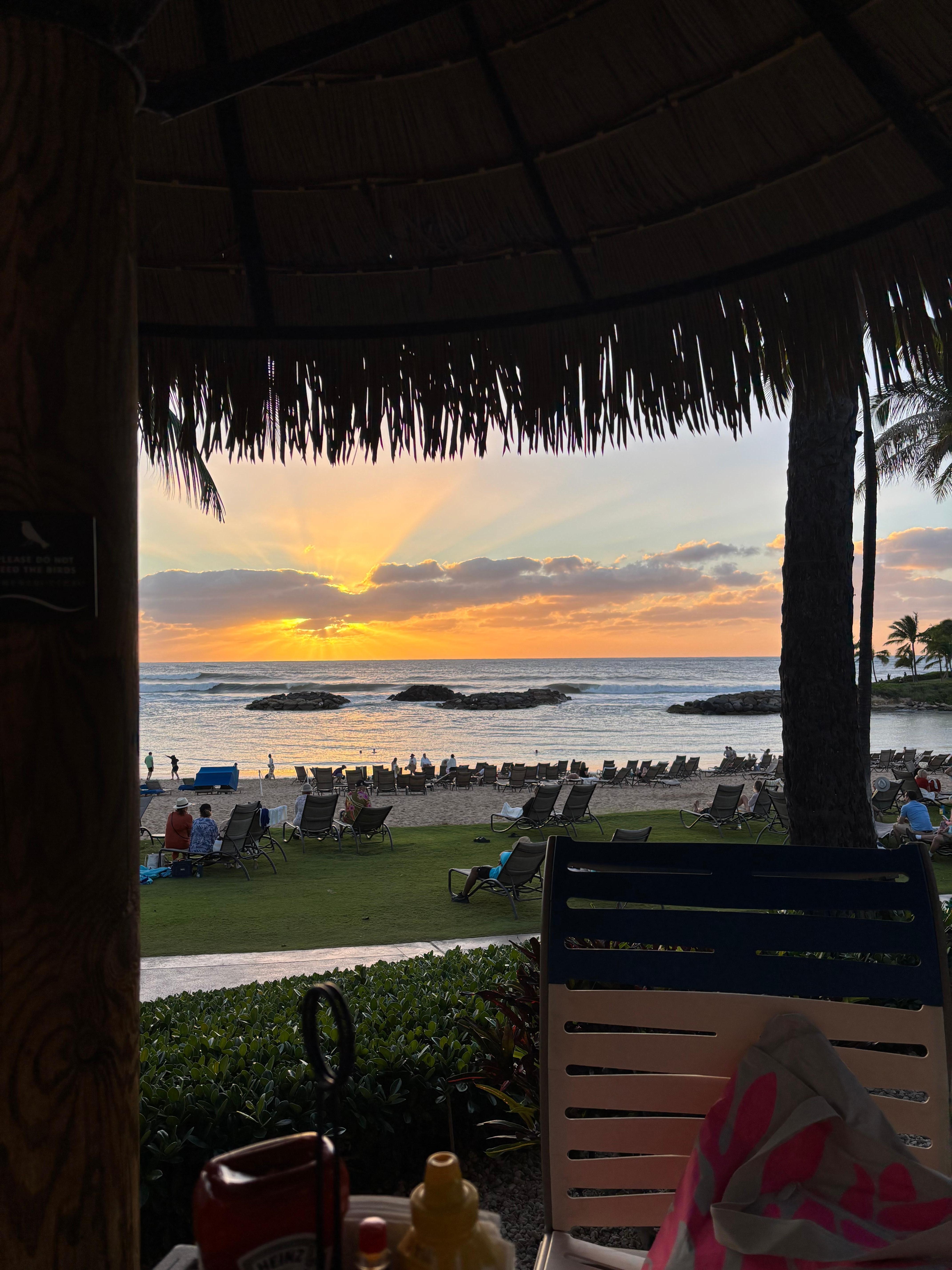 View from restaurant 