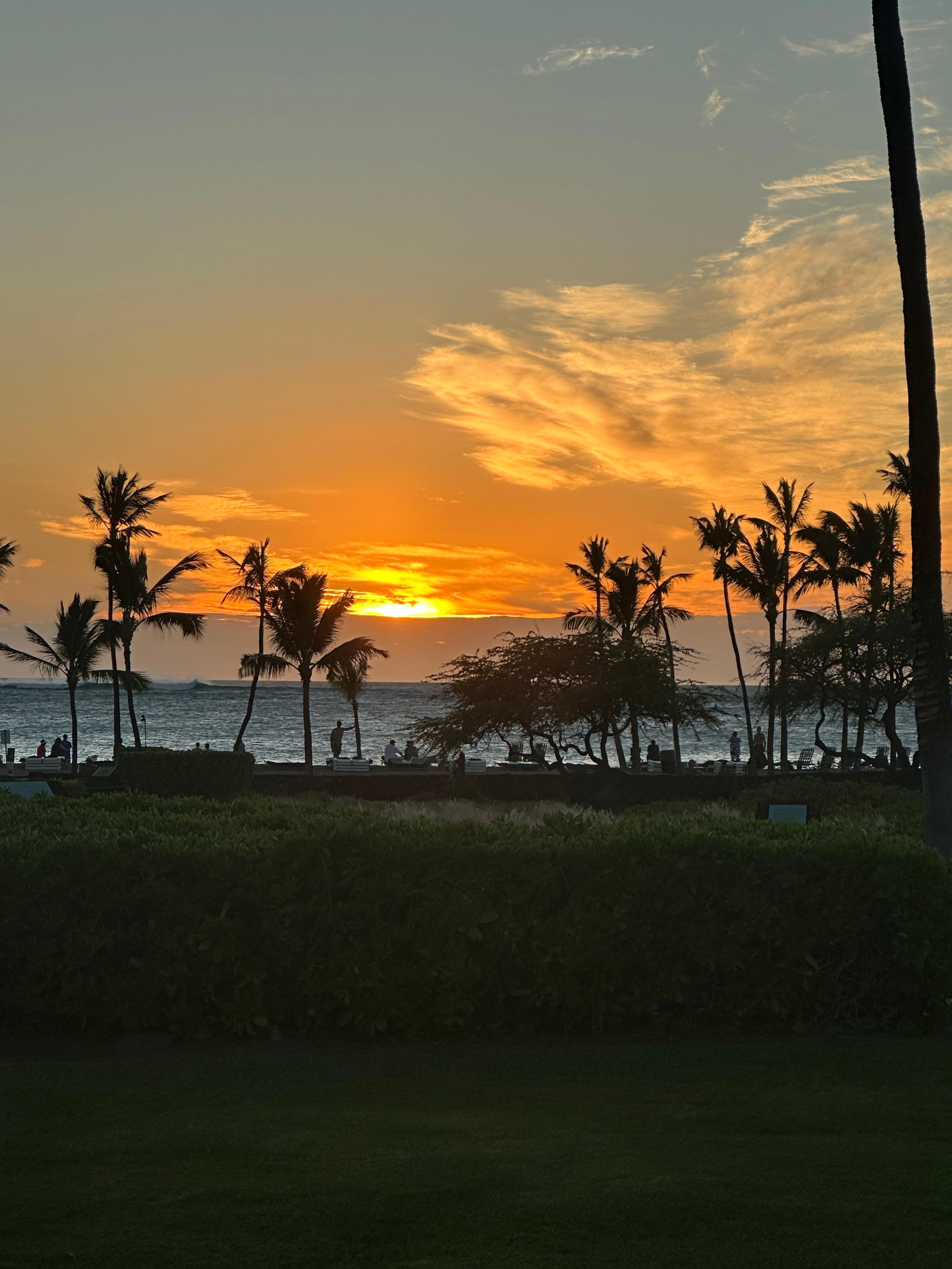 Sunset from the pool area!