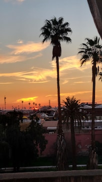 Gorgeous sunset from DarDar restaurant