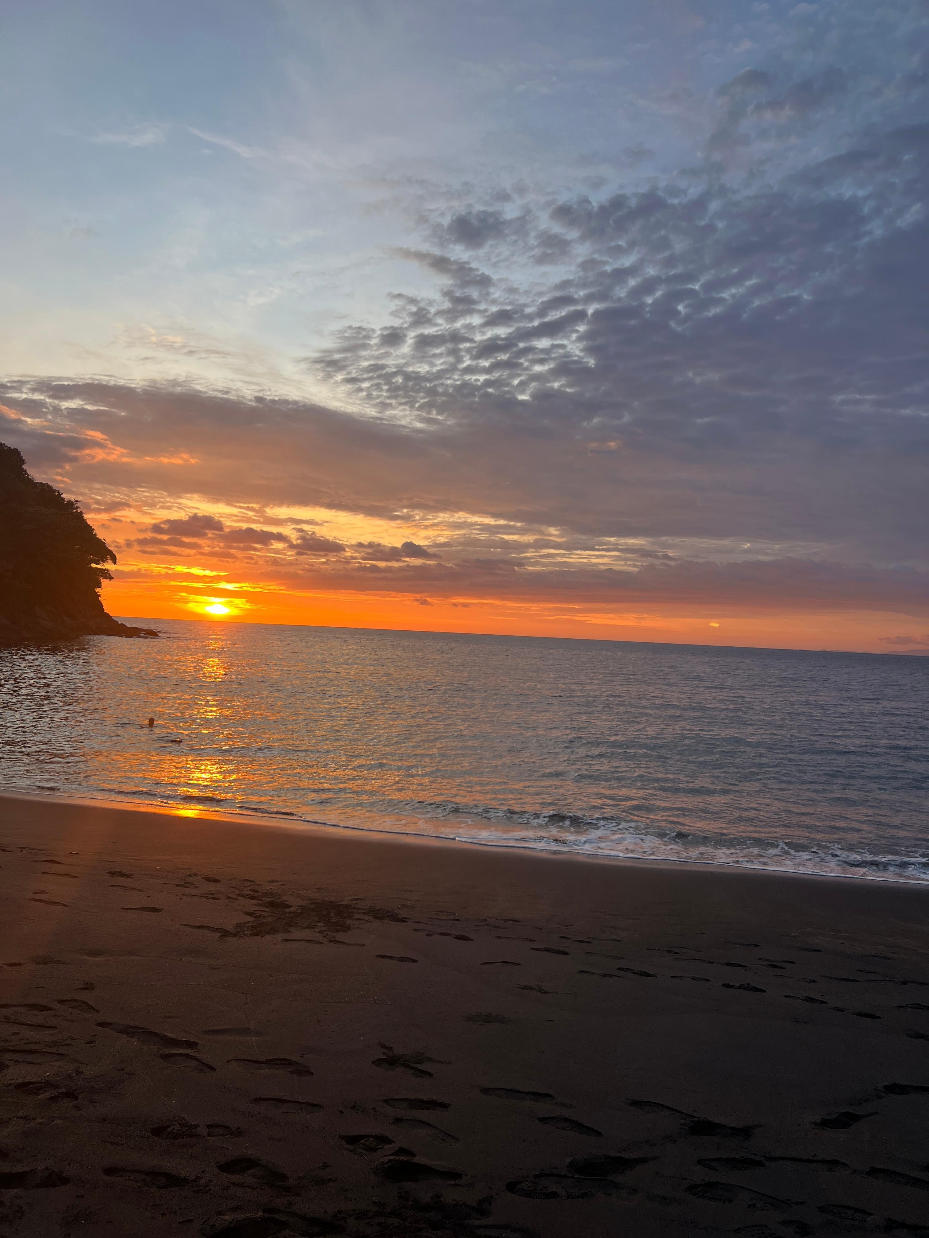 Sunset from the beach