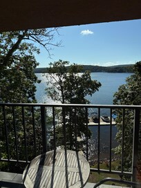 view from balcony